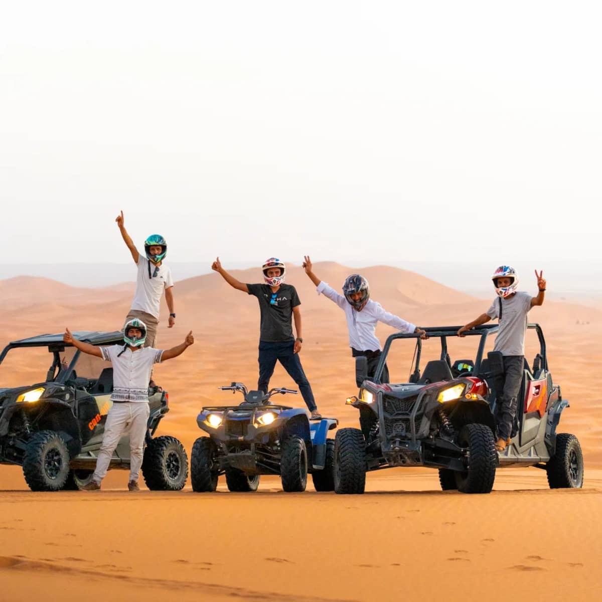 Quad bike and buggy adventure in the Sahara Desert near Erg Chebbi during the Fes to Marrakech Tour