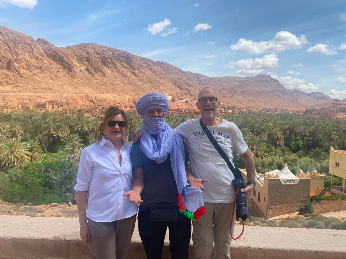 Hassan, local Morocco tour guide with travelers